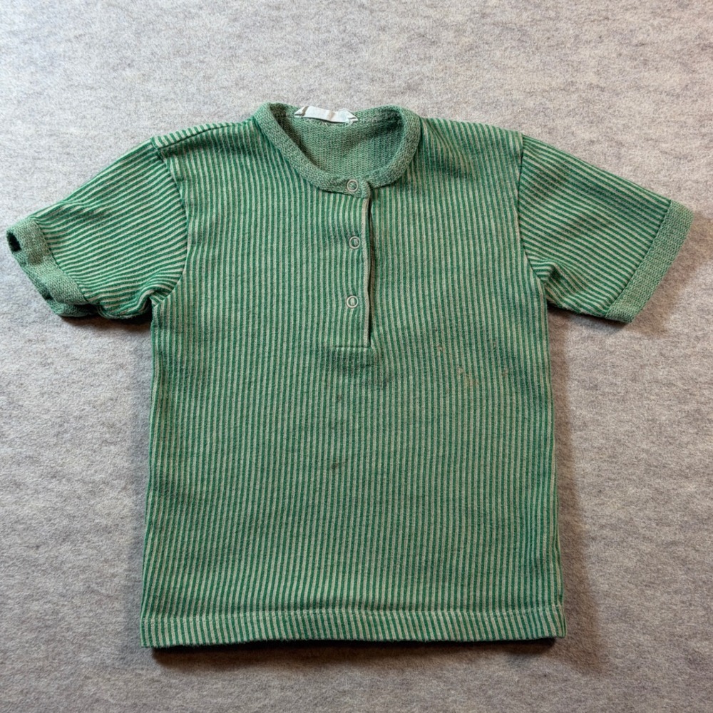 Fin & Vince Emerald Green Ribbed Organic Terry Cotton 4T